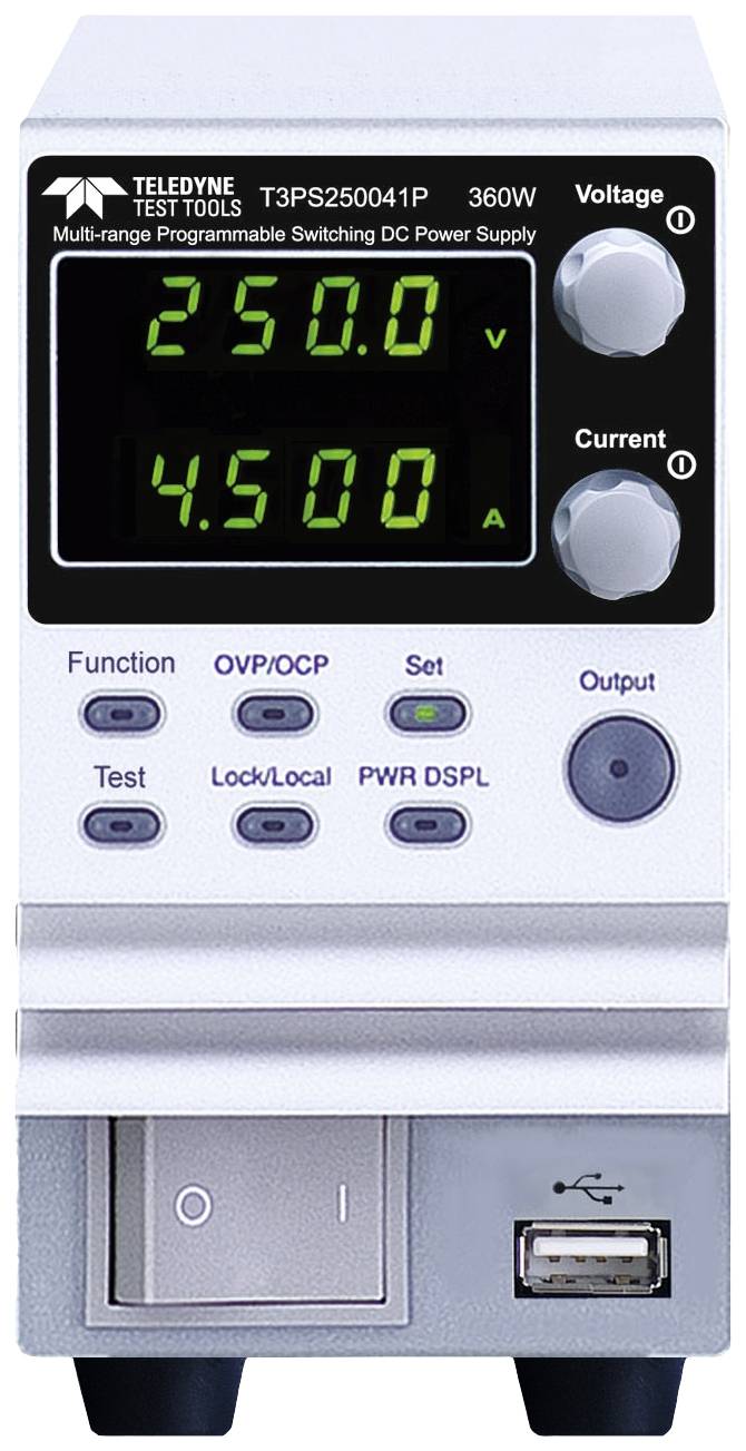 Teledyne LeCroy T3PS250041P Labortápegység, szabályozható 0 - 250 0 - 4.5 A 360 W Programozható Kimenetek száma 1 x