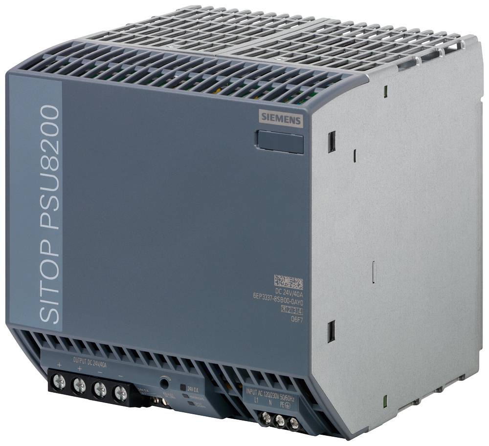 Siemens 6AG13378SB007AY0 Kalapsínes tápegység 24 V/DC 40 A Kimenetek száma:1 x Tartalom, tartalmi egységek rendelésenként 1 db