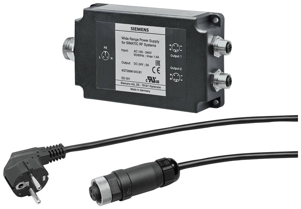 Siemens 6GT28980AC00 Kalapsínes tápegység 24 V/DC 3 A Kimenetek száma:2 x Tartalom, tartalmi egységek rendelésenként 1 db