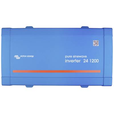 Victron Energy kék inverter "pure sinewave inverter 24 1200" felirattal.