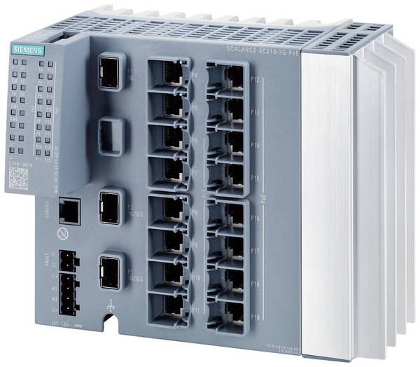 Siemens 6GK52163RS002AC2 6GK5216-3RS00-2AC2 Ipari Ethernet switch  10 GBit/s PoE funkció