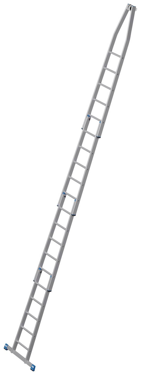Krause    842367  Alumínium  Lépcsőzetes összetolható létra    Munkamagasság (max.): 6.95 m  Ezüst    19.2 kg