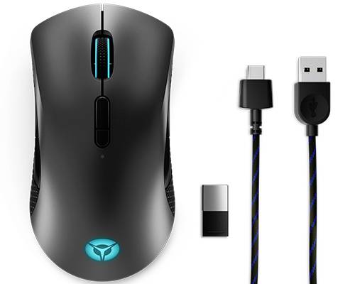 Lenovo Legion M600 Gamer egér Vezeték nélküli, Vezetékes Optikai Fekete 8 Gombok 16000 dpi-0