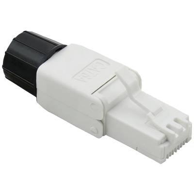 Roline RJ45 csatlakozó Föld konfekció (szerszám nélkül) 21.17.0324 Dugó CAT 6A Fehér 1 db