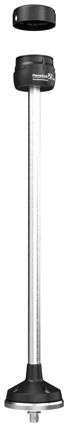 Egy fekete botmixer feltét levehető felső résszel. Alkalmas konyhai botmixer használatához.