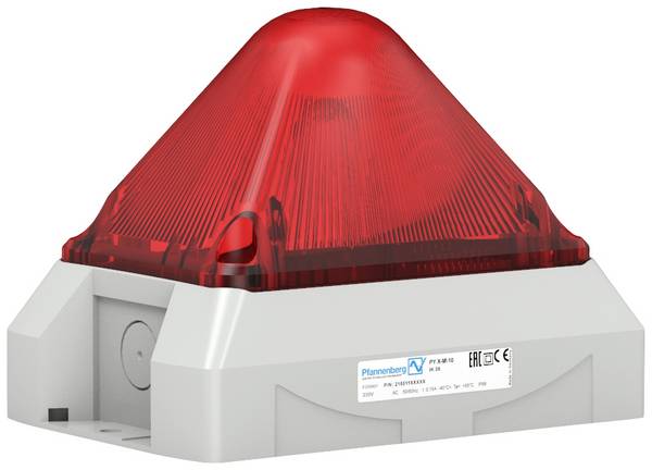 Pfannenberg Jelzőlámpa  PY L-M-M 21553815004 Piros Piros Villogó fény, Villanófény 24 V/DC