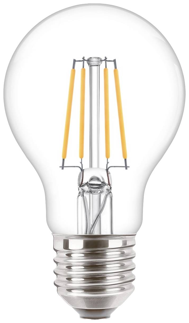 Egy LED-es izzó látható szálakkal és csavaros foglalattal, amely modern és energiatakarékos megjelenésű.