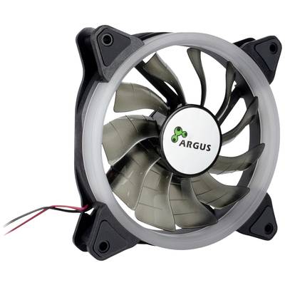Inter-Tech Argus RS-051 RGB CPU hűtő ventilátorral Fekete (Sz x Ma x Mé) 120 x 25 x 120 mm