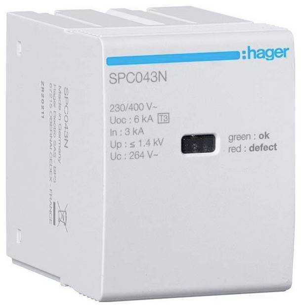 Hager SPC043N SPC043N Csatlakozómodul 1 db-0