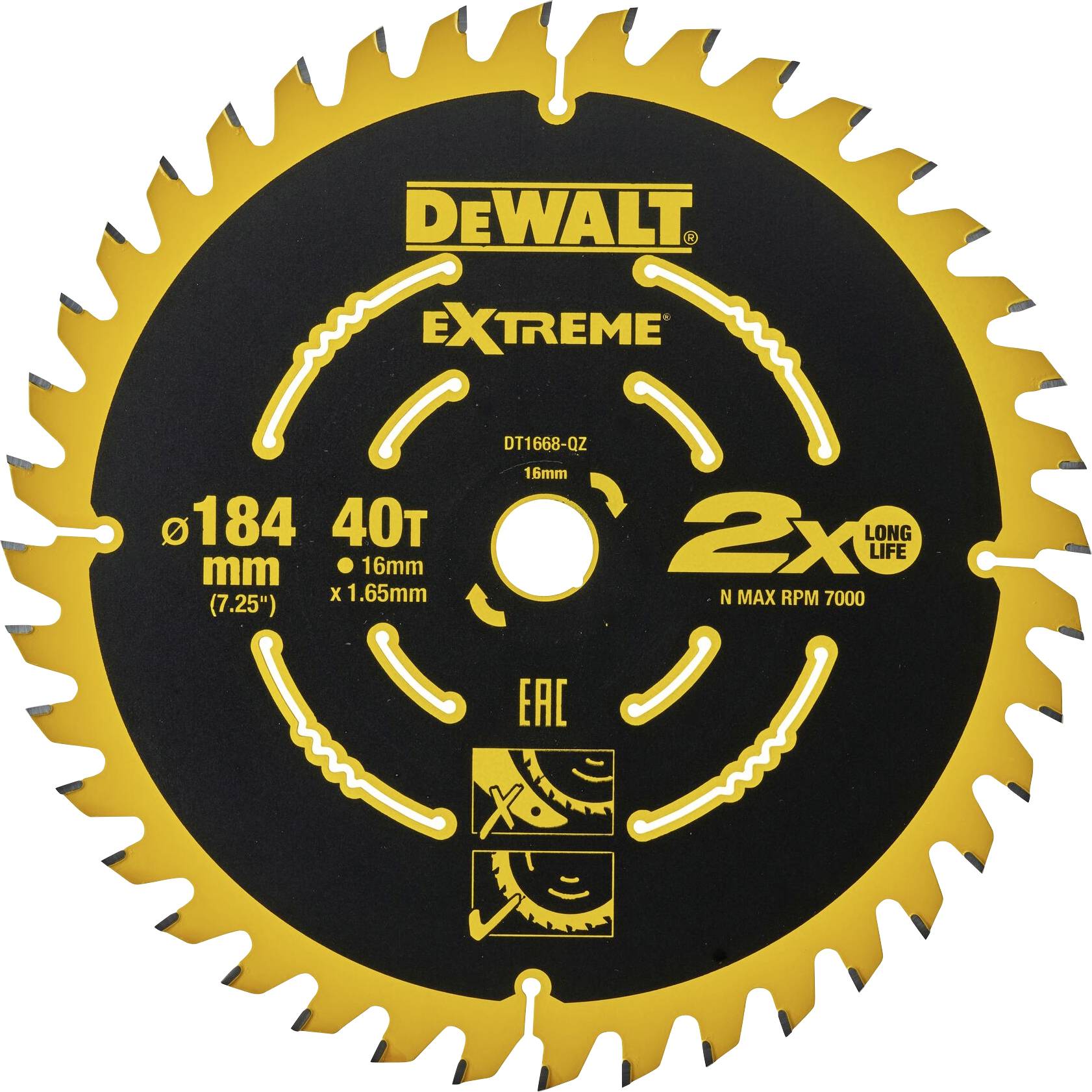 DEWALT DT1668-QZ Körfűrészlap 1 db