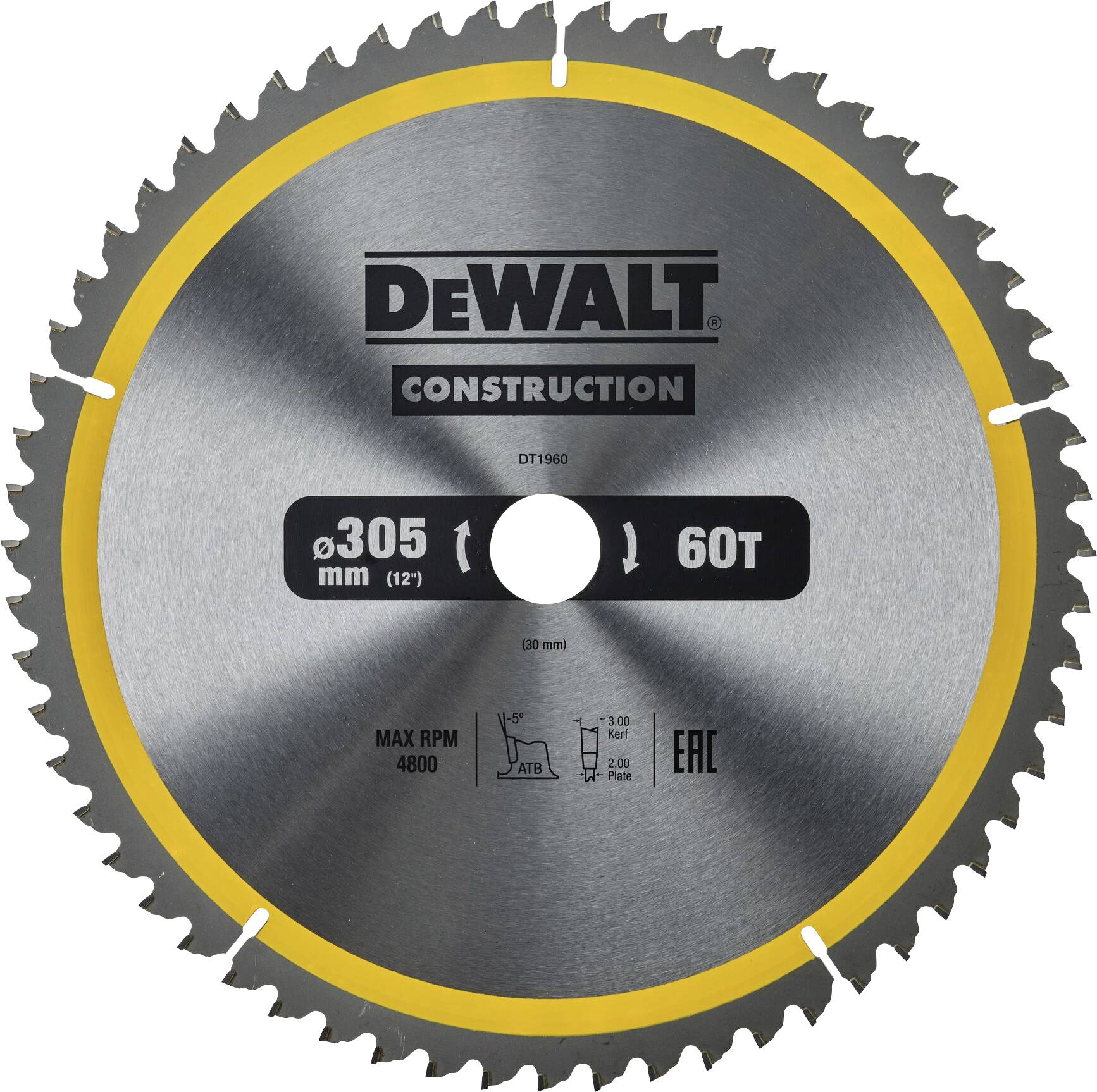 DEWALT DT1960-QZ Körfűrészlap 1 db