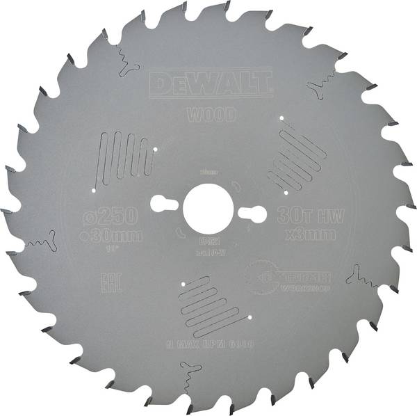 DEWALT DT4321-QZ DT4321-QZ Körfűrészlap 250 x 30 x 2.2 mm Fogak száma (collonként): 30 1 db