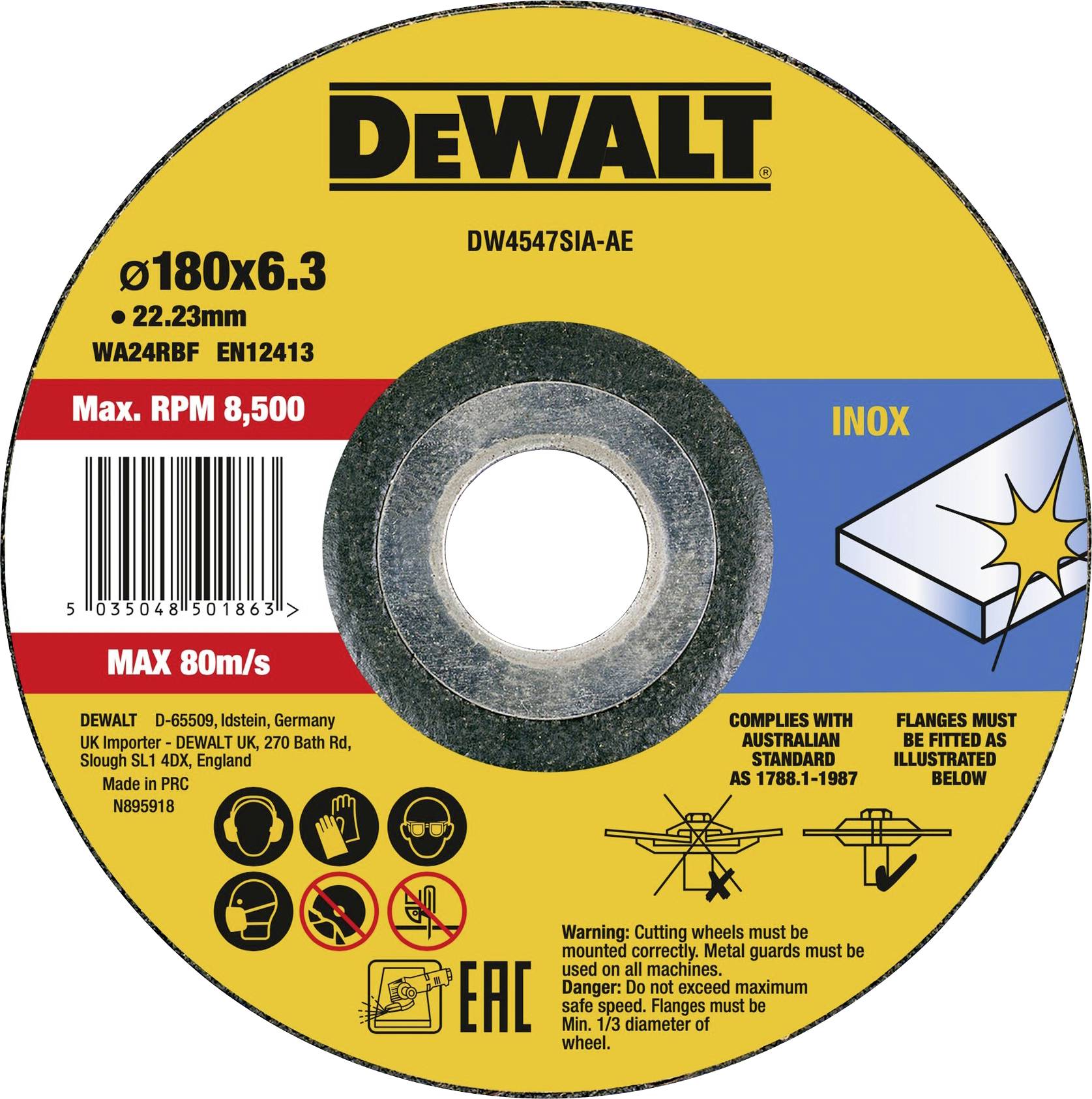 DEWALT DW4547SIA-AE Csiszolókorong 1 db