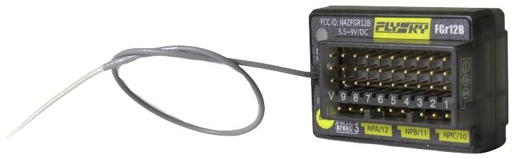 FlySky FGr12B 12 csatornás vevő 2,4 GHz
