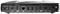 Egy fekete router több csatlakozóval: Ethernet, HDMI-kimenet, két USB-port, USB-C, HDMI-bemenet, hálózati csatlakozó.