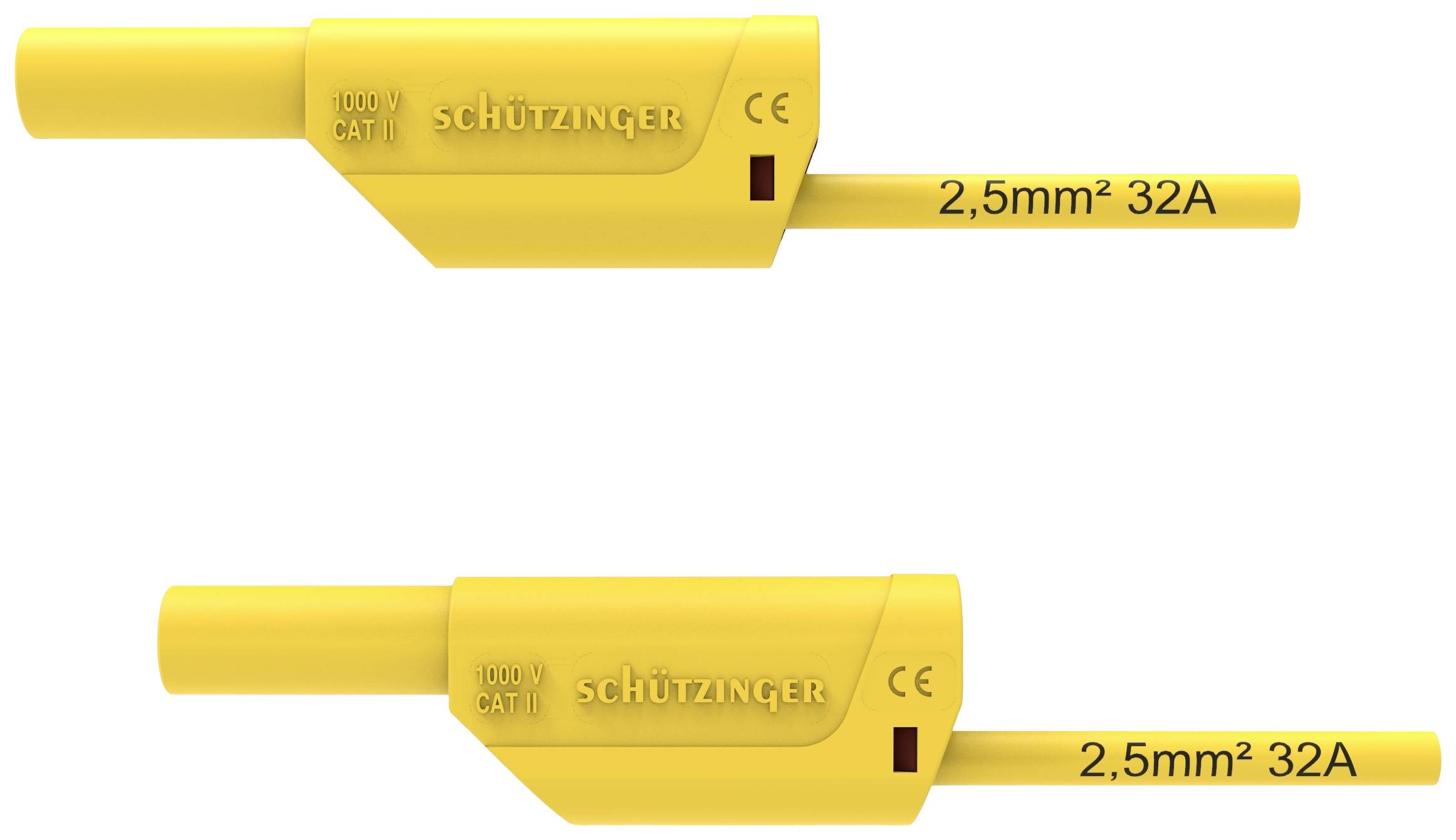 Schützinger Biztonsági mérővezeték 150 cm Sárga 1 db