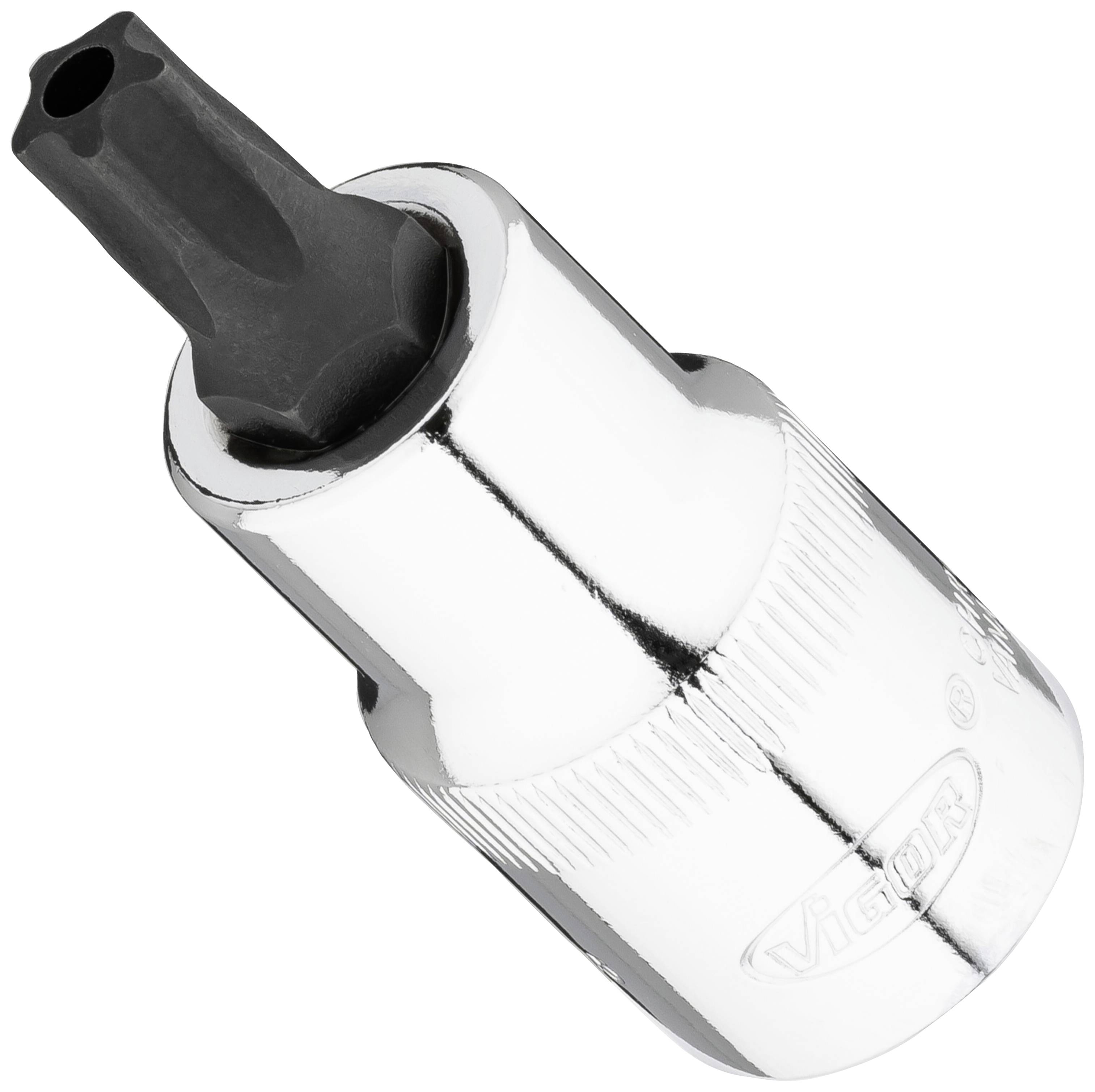 Vigor V7055-IPR45 Belső ötcsillag Csavarhúzó betét Csappal 12.5 mm 1/2 T 45 1 db Négylap, 1/2 (12,5 mm)