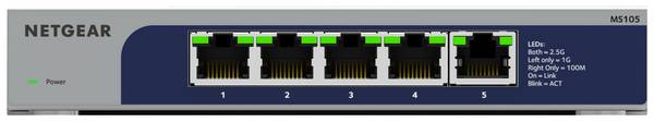 NETGEAR MS105-100EUS MS105 Hálózati switch, RJ45 5 port 2.5 GBit/s