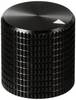 TRU COMPONENTS TC-11613844 Forgatógomb Fej jelöléssel Fekete (Ø x Ma) 17 mm x 17 mm Alumínium 1 db