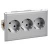 Schneider Electric 5940111 Beépíthető doboz 3 részes dugalj 1 db Fehér