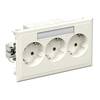 Schneider Electric 5940112 Beépíthető doboz 3 részes dugalj 1 db Fehér