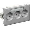 Schneider Electric 5940113 Beépíthető doboz 3 részes dugalj 1 db Alumínium