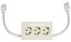 Schneider Electric 5940202 Beépíthető doboz 3 részes dugalj 1 db Fehér