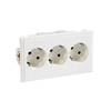 Schneider Electric 5940310 Beépíthető doboz 3 részes dugalj 1 db Fehér