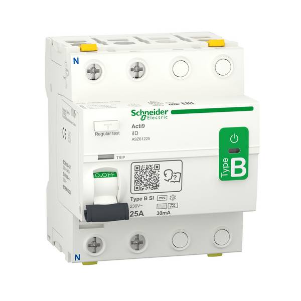 Schneider Electric A9Z61225 A9Z61225 FI védőkapcsoló Minden áramra érzékeny FI B 25 A 0.03 A