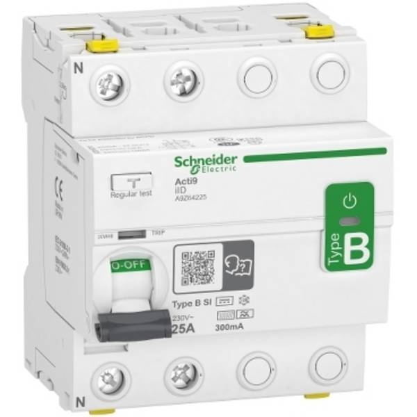 Schneider Electric A9Z64225 A9Z64225 Hibaáram védőkapcsoló Minden áramra érzékeny FI B 25 A 0.3 A
