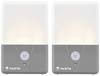 Varta 16634101402 Motion Sensor Outdoor Light Twin LED Kemping lámpa 40 lm Elemekről üzemeltetett 60 g Szürke