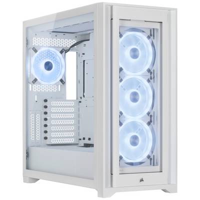 Corsair 5000X RGB QL Edition Midi torony Számítógép ház Fehér