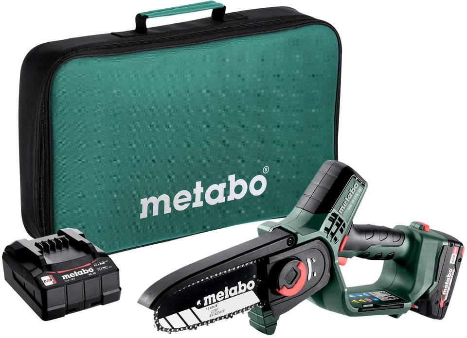 Metabo 600856500 Akku Akkus fafűrész Akkuval, Töltővel Penge hossza 150 mm