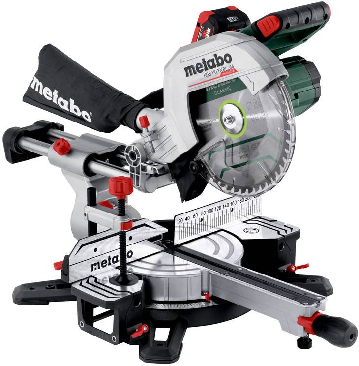 Metabo 614254810 Akkus fűrész 2. akkuval, Töltővel 254 mm 30 mm