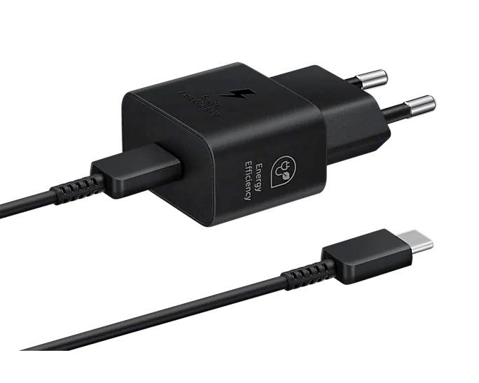 Samsung EP-T2510XBEGEU-B USB-s töltőkészülék 25 W 1x USB-C® Power Delivery Fekete Gyorstöltő
