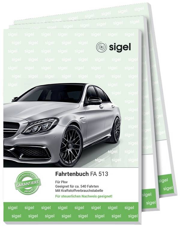 Sigel 513F3 DIN A5 álló Menetlevél  Lapok száma: 64 Zöld, Fehér  3 db