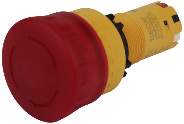 DECA CP2E-LVE01Q4R Vész nyitó, Megállító gomb 24 V DC/AC 8 A   IP66 1 db