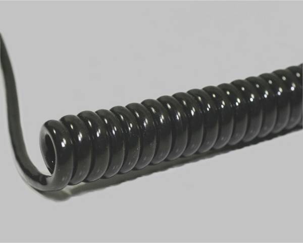 BKL Electronic 1506220 Spirálkábel Li12Y11Y 1200 mm / 4800 mm 8 x 0.50 mm² + 8 x 0.50 mm² Fekete 1 db
