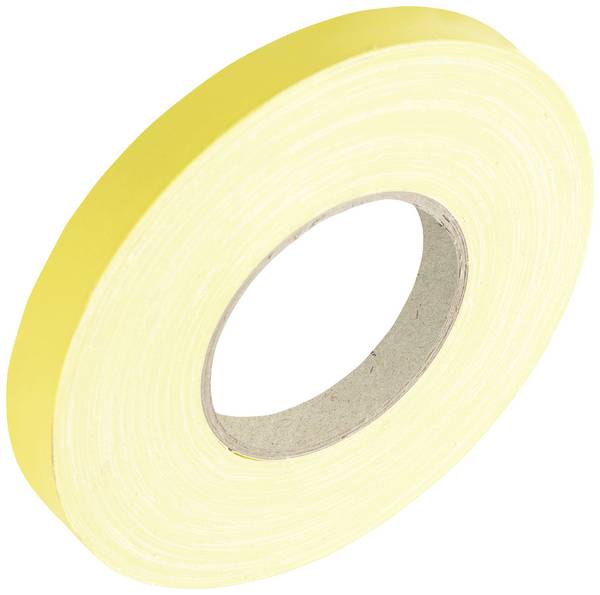 Cimco 162065 162065 Szövet ragasztószalag  Sárga (H x Sz) 50 m x 19 mm 1 db