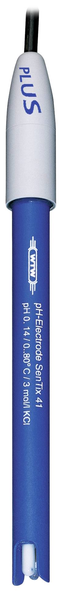 Egy kék elektródtest, amelyen a 'pH 5510' és a 'Sentix' felirat szerepel, egy pH-mérésre szolgáló elektróda szondát mutat be.