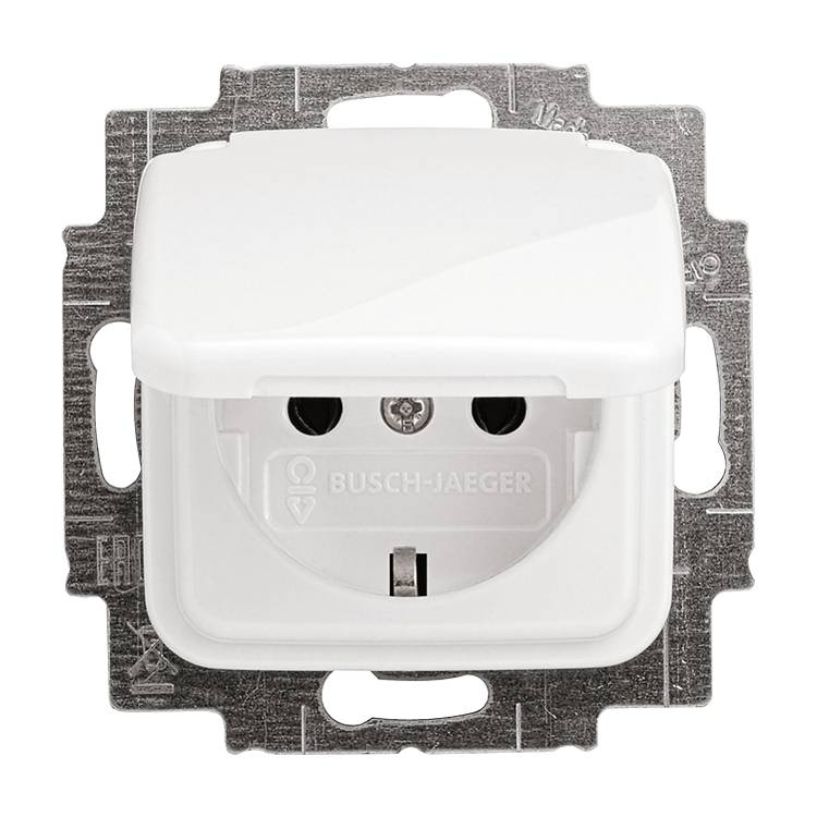 Busch-Jaeger 20 EUK-214 Wandcontactdoos Inzetstuk Reflex SI, Reflex SI Lineair Zuiver wit (RAL 9010), Alpine-wit 1 stuk(s) afbeelding
