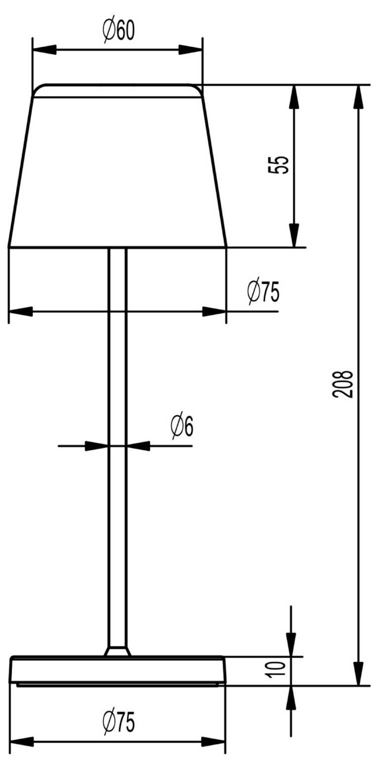Deko Light Canis Mini 346079 Akkus asztali lámpa LED 2.3 W Terrakotta-5