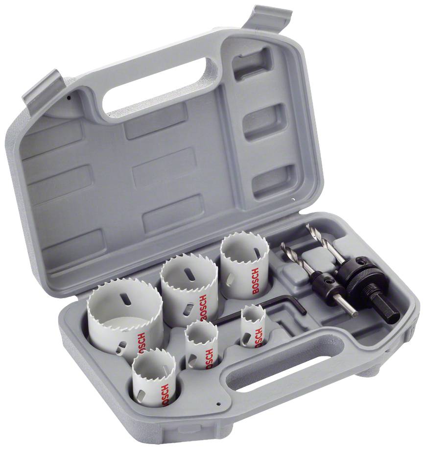 Bosch Accessories 2608580862 Lyukfűrész készlet 9 részes 24 mm, 27 mm, 32 mm, 35 mm, 40 mm, 52 mm 1 készlet