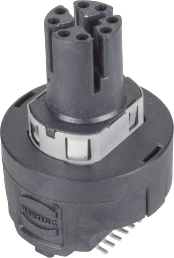 HARTING 21033812817 Áramköri lap adapter Nyáklap csatlakozó Össz pólusszám: 8 1 db