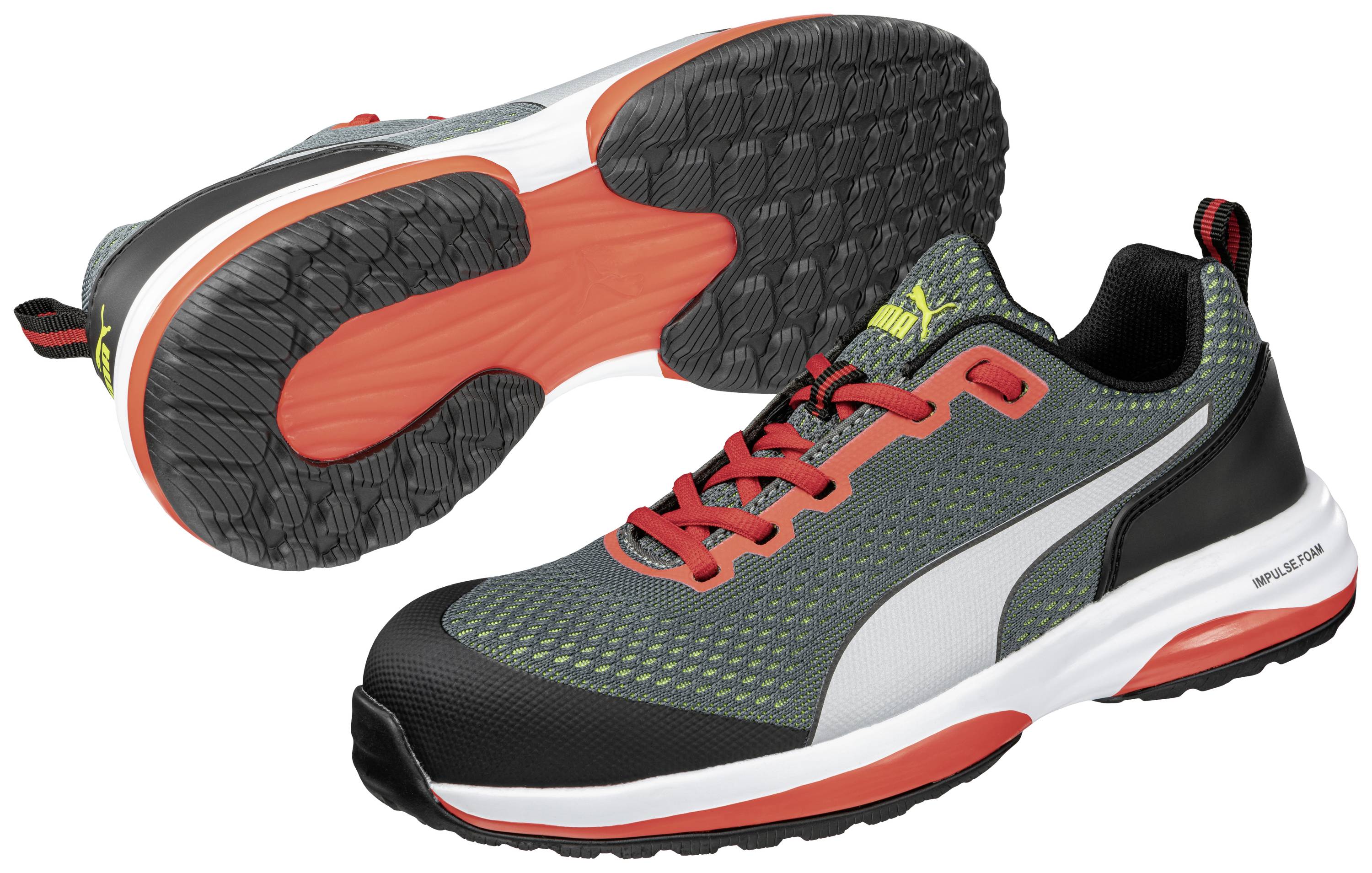 PUMA Speed Green Low 644500642000037 ESD Biztonsági félcipő S1P Cipőméret (EU): 37 Szürke, Piros, Fehér 1 pár