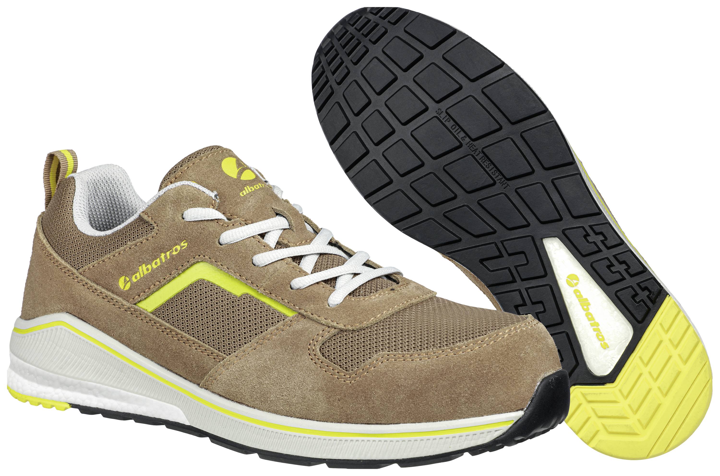 Albatros Court Sand Low 647610414000039 ESD Biztonsági félcipő S3 Cipőméret (EU): 39 Barna, Sárga 1 pár
