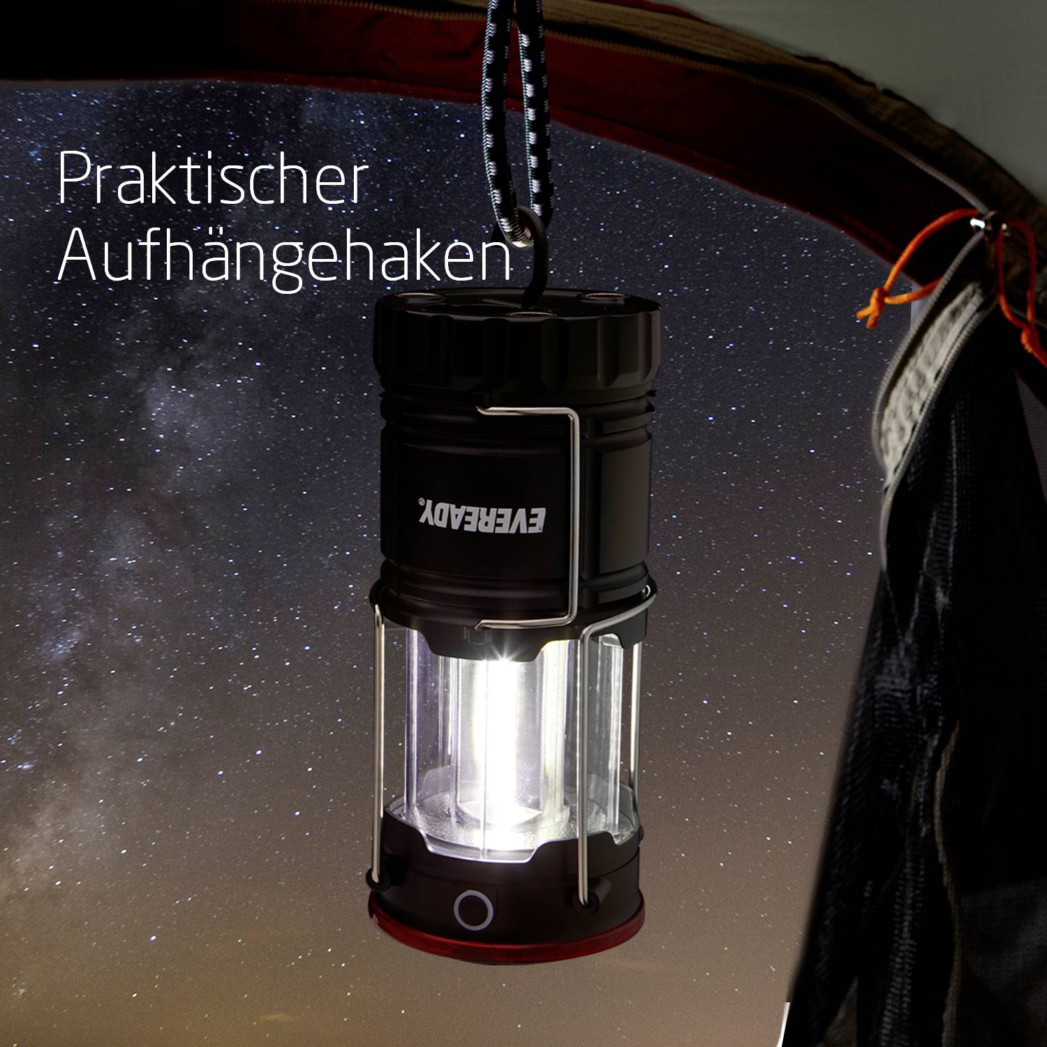 Energizer E303834400 Hybrid Power Kemping lámpa, Kézilámpa 300 lm Fekete-5