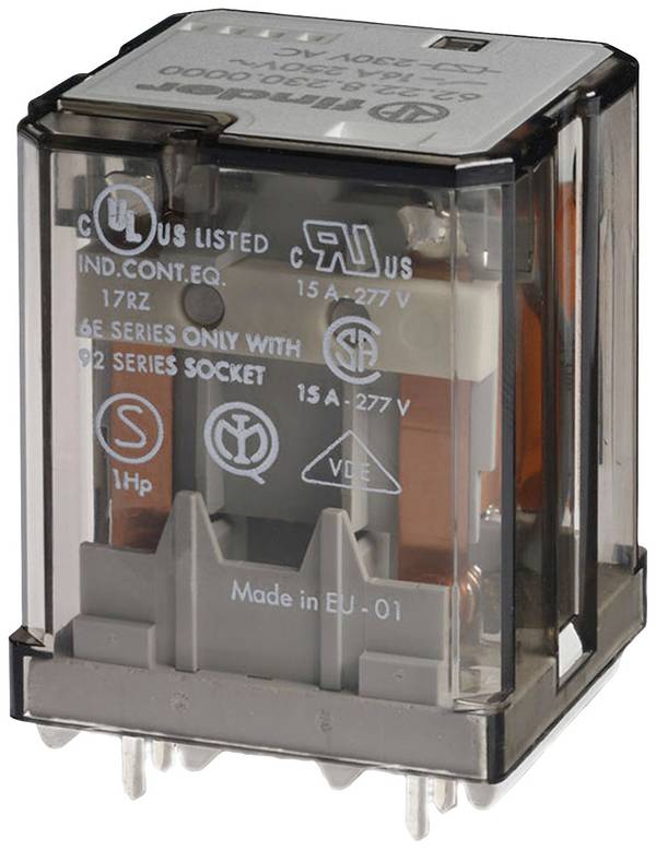 Finder 62.22.9.024.4300 Nyák relé 24 V/DC 16 A 2 záró 1 db