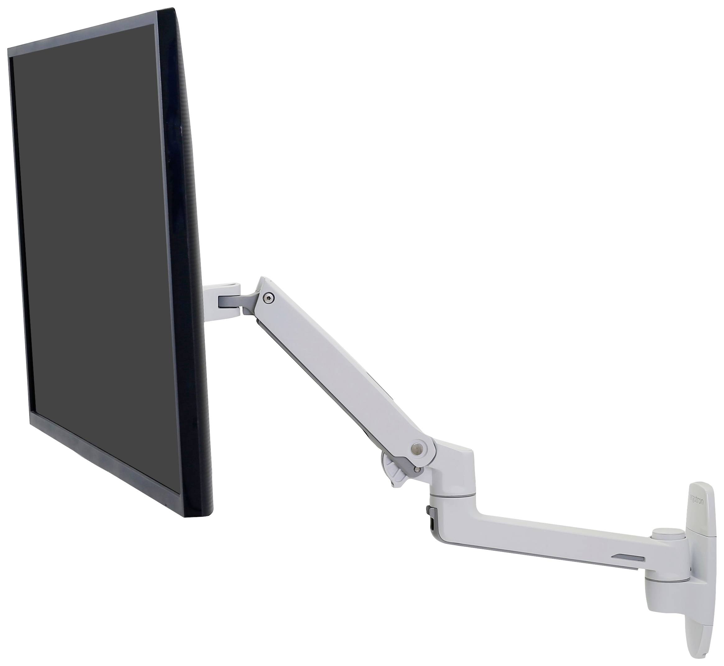 Ergotron LX Monitor fali tartó 1 Kijelző(k) 86,4 cm (34") Fehér Állítható magasságú, Dönthető, Csuklóval mozgatható, For-0