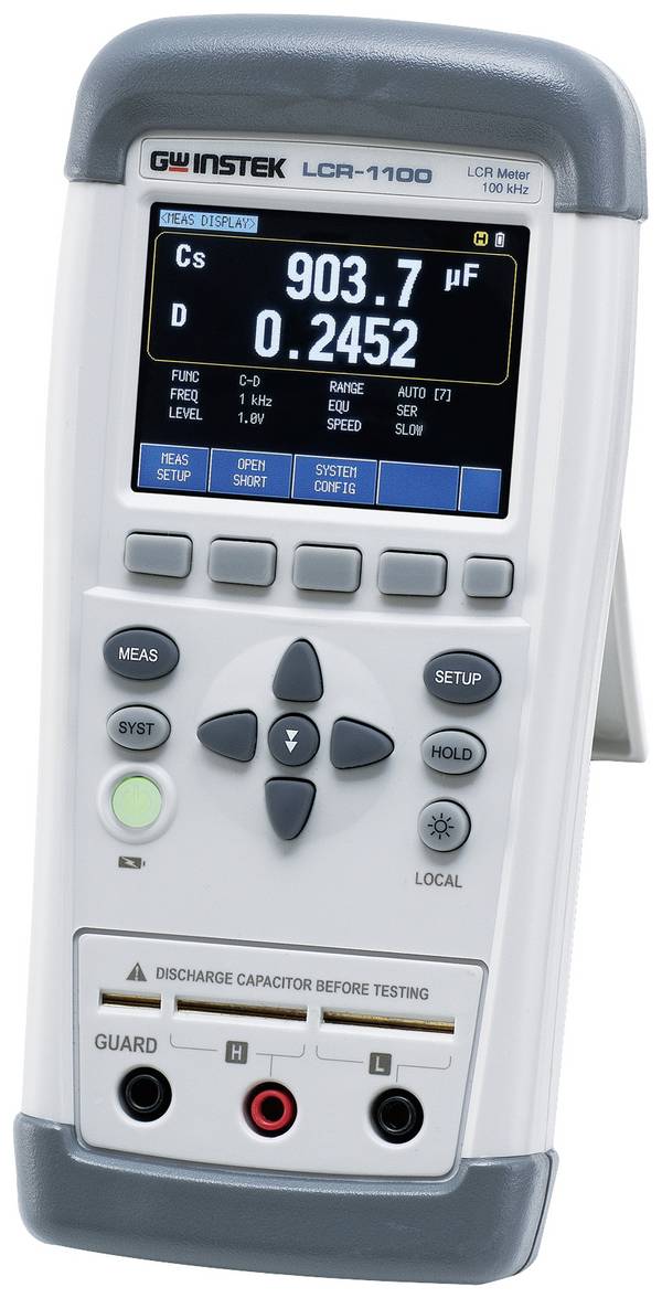 GW Instek 03ALCR11000S LCR mérőhíd Kalibráció (DAkkS) digitális DAkkS kalibrált  Kijelző (digitek): 50000